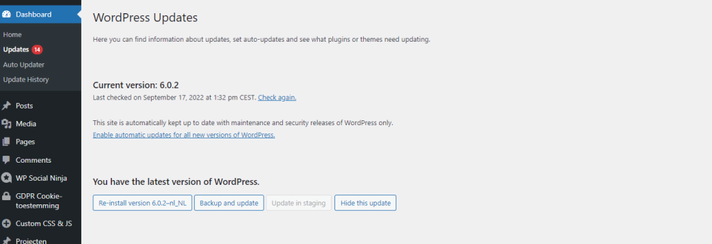 How do I update WordPress every time (without stress)? WordPress updates